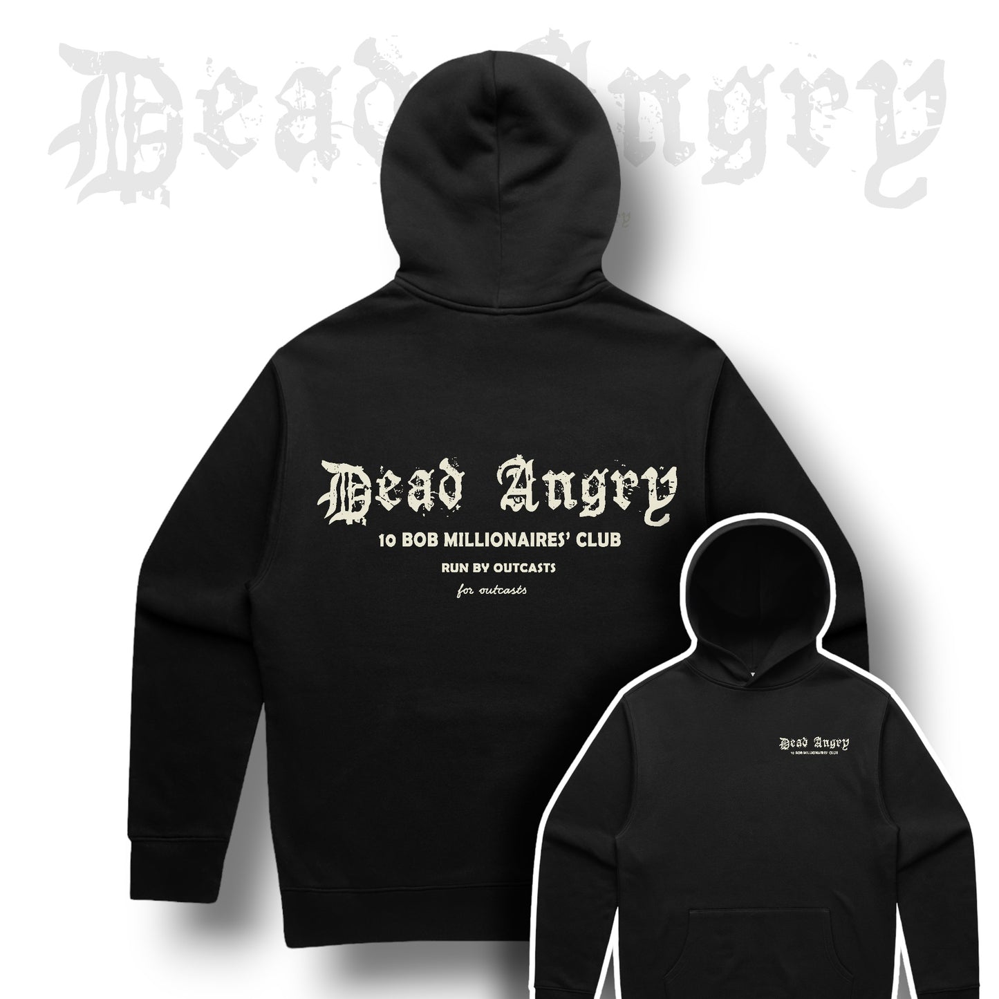 10 Bob Millionaire's Club Oversized Heavy Hoody - WAS £50