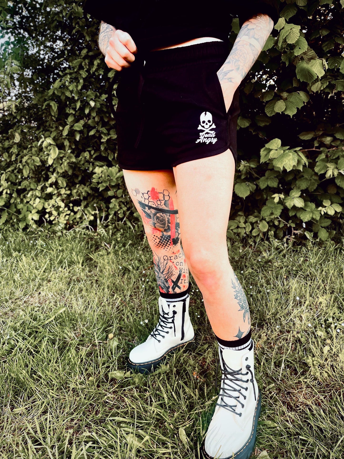 Retro Cross Bones Shorts