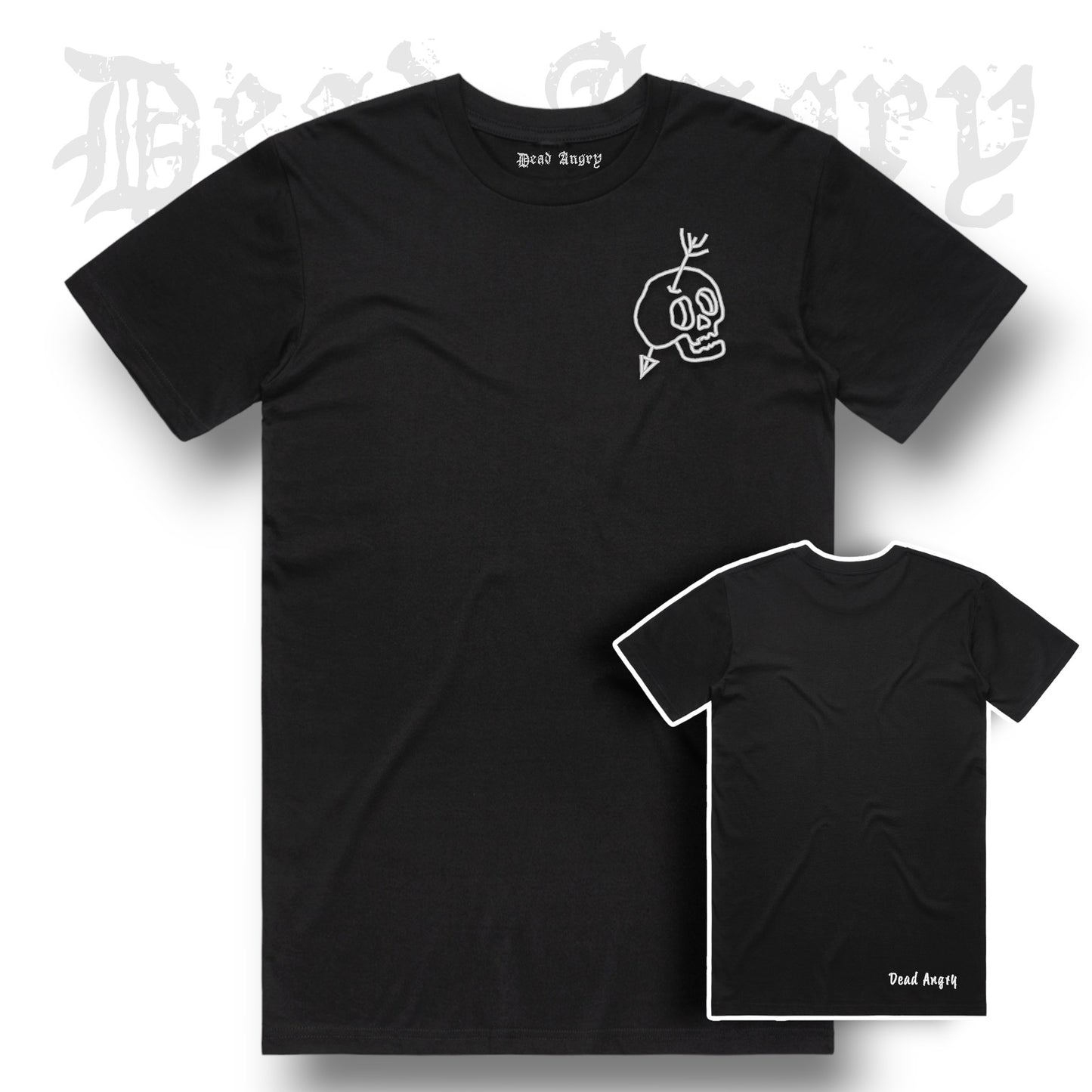 EMBROIDERED DERP SKULL TEE - WAS £25