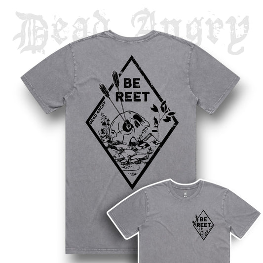 'Be Reet' Acid Wash Tee