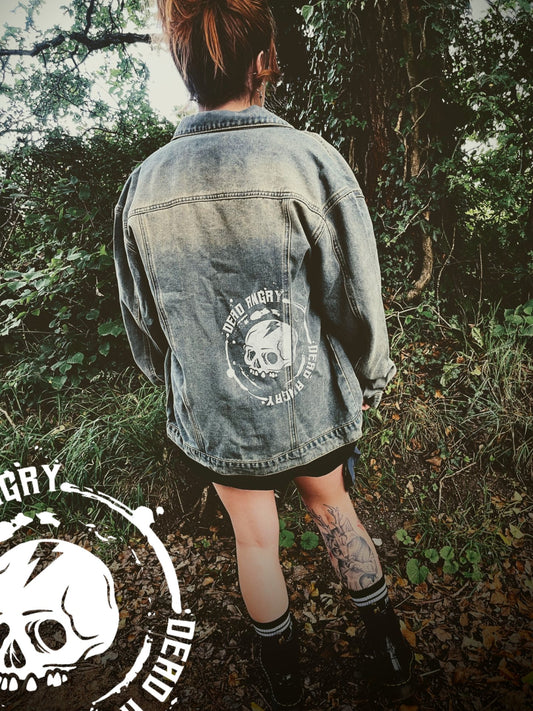 Oversized Petrol Wash Denim Jacket