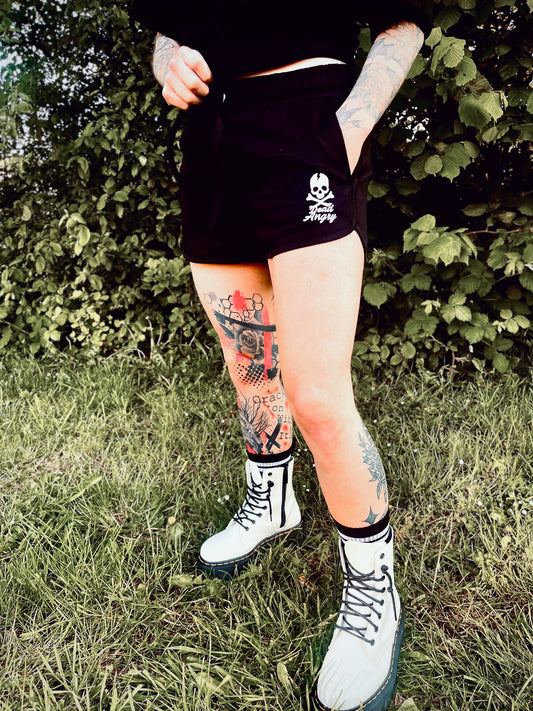 Retro Cross Bones Shorts