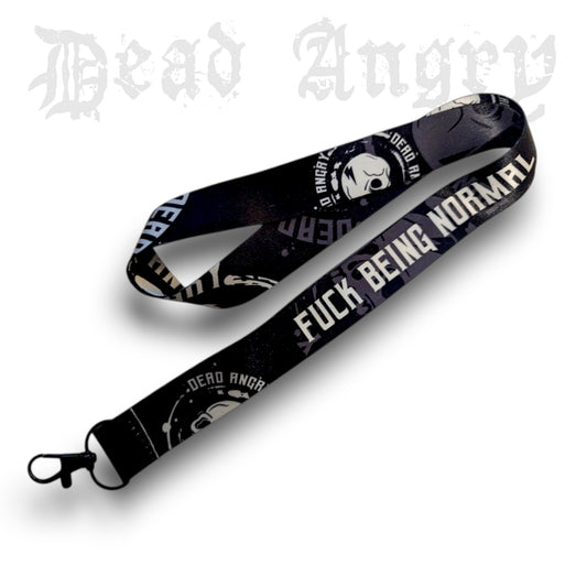 Fuck Being Normal Lanyard