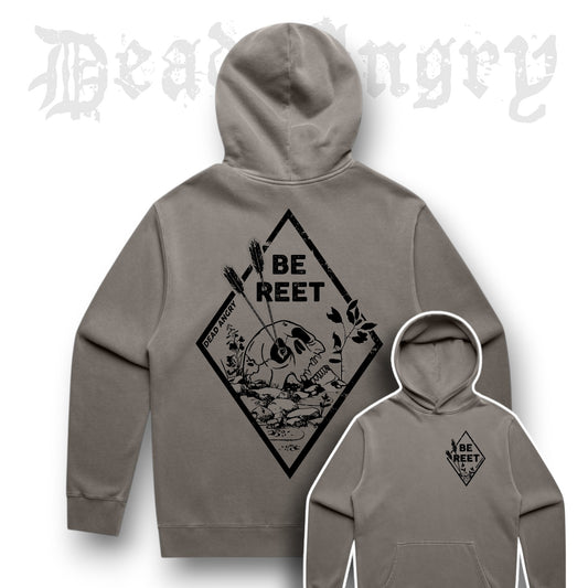 'Be Reet' Oversized Faded Hoody