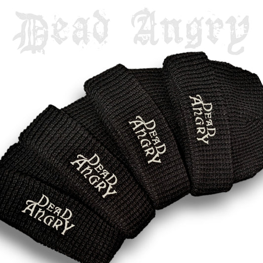 DEAD ANGRY WAFFLE KNIT BEANIE