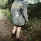 Oversized Petrol Wash Denim Jacket