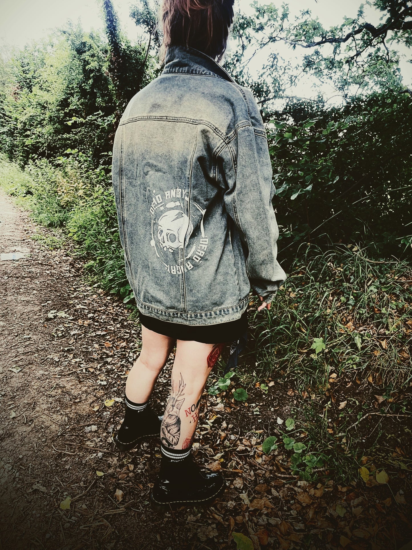 Oversized Petrol Wash Denim Jacket