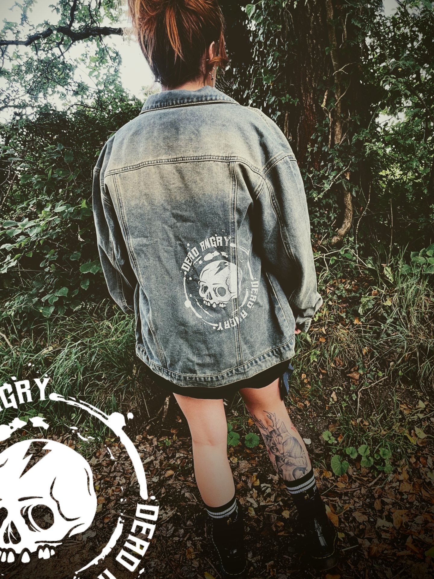Oversized Petrol Wash Denim Jacket