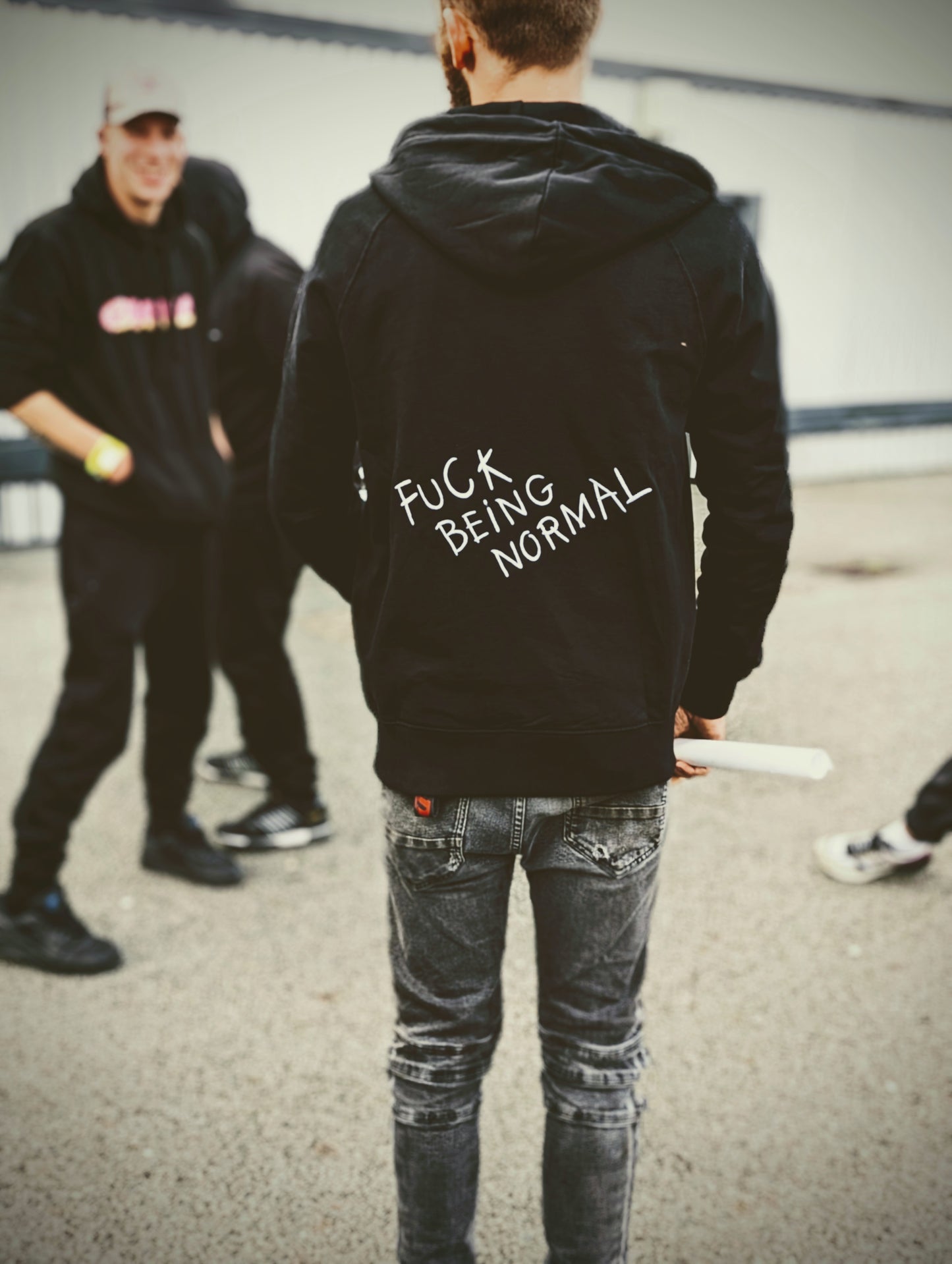 FUCK BEING NORMAL HEAVY ZIP HOODY