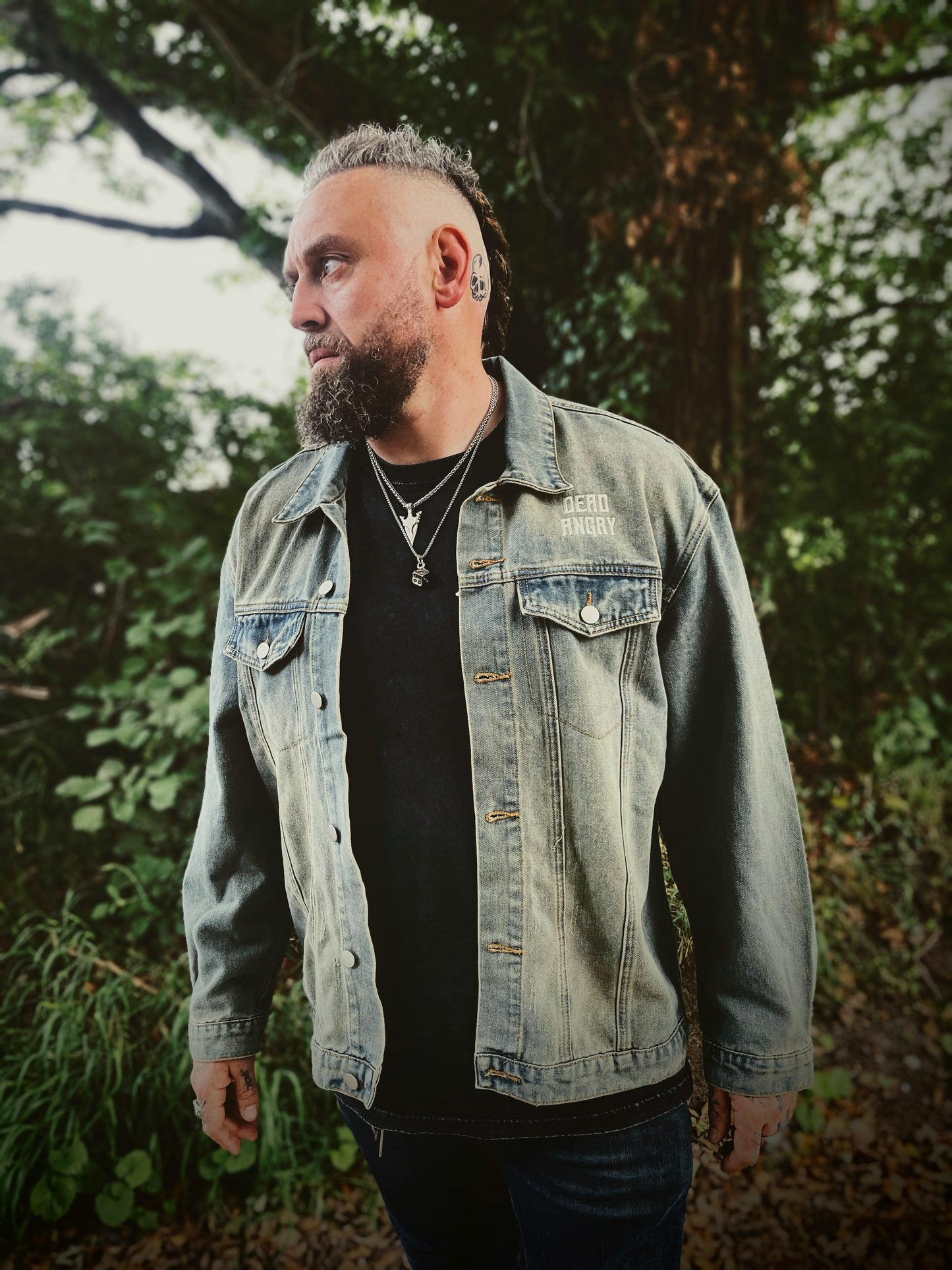 Oversized Petrol Wash Denim Jacket