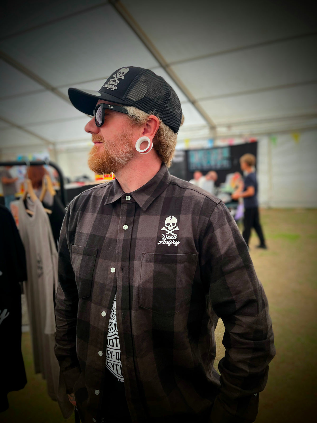 GREY AND BLACK CHECK SHIRT