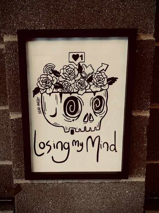 LOSING MY MIND A3 ART PRINT